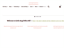 Tablet Screenshot of littleangeloliveoil.com